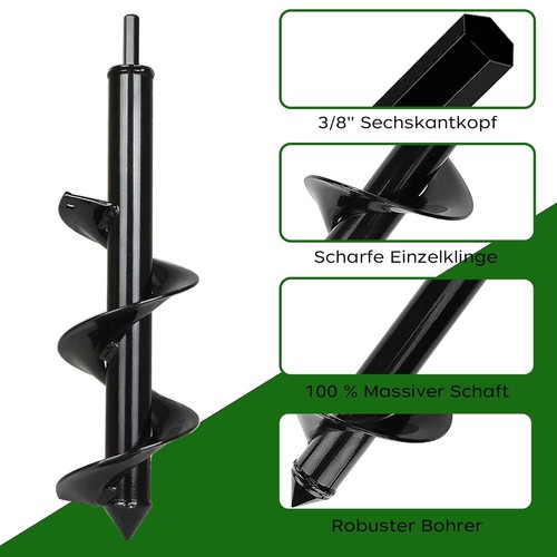 Erdbohrer pfahlbohrer - erdbohrer,