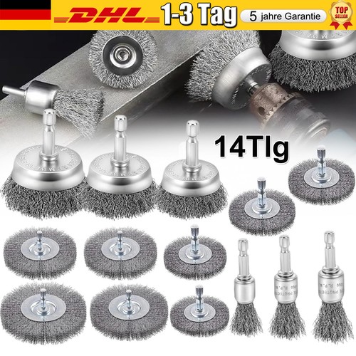 Drahtbürste set teilig - set, 14-teilig