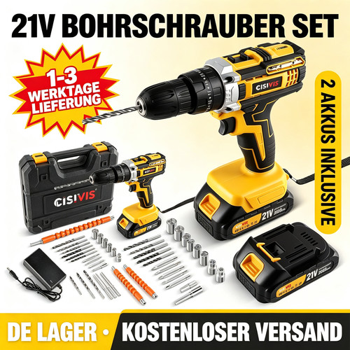 21v akkuschrauber set - akkuschrauber, 2