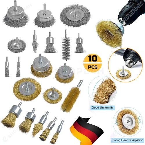 Tlg drahtbürste set - drahtbürste, 6mm