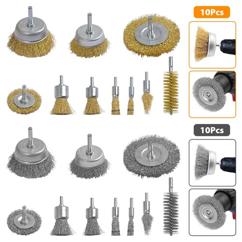 Drahtbürste set teilig - drahtbürste, 10-teilig